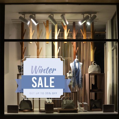 Houseart - ΣΗΜΑΝΤΙΚΟ: Σε περίπτωση διαφοράς τιμής από το κατάστημα ισχύει παντα και μόνο η τιμή του καταστήματος Winter Sale 35% Off, Εκπτωτικά, Αυτοκόλλητα βιτρίνας, 5